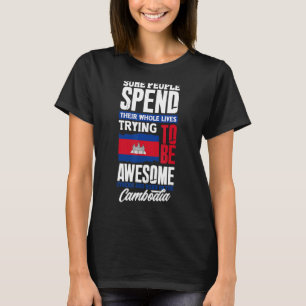 Camiseta Camboja Camboja: Bandeira Funny Cote Citação