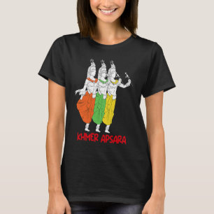 Camiseta Camboja Cambojano Khmer Dança Tradicional Apsara