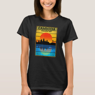 Camiseta Camboja Cambojano Khmer Orgulhoso Amor Vintage Tem