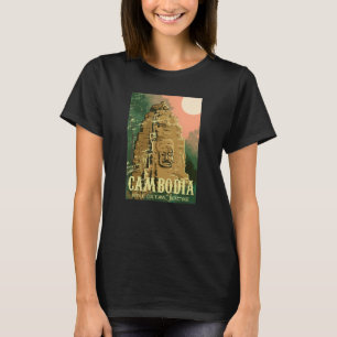 Camiseta Camboja Cambojano Khmer Orgulhoso Amor Vintage Tem