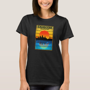 Camiseta Camboja Cambojano Khmer Orgulhoso Amor Vintage Tem