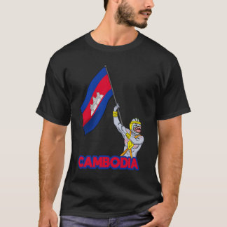 Camiseta Camboja Cambojano Khmer Reamker Hanu Bandeira