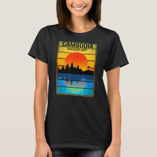 Camiseta Camboja: Khmer Orgulhoso Adora Templo de Vintage