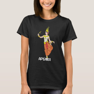 Camiseta Camboja Khmer Tradicional Dança Apsara