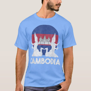 Camiseta Camboja Khmer Tradicional Dança Apsara