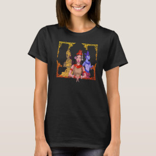 Camiseta Camboja Khmer Tradicional Dança Apsara