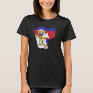 Camiseta Camboja: Khmer Tradicional Dança Reamker
