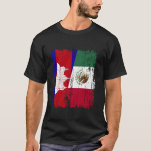 Camiseta Camboja México Meia Bandeira Cambojana Herança Mex