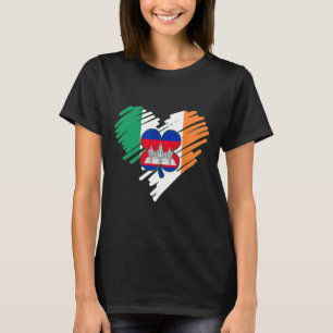 Camiseta Camboja: Orgulho das Ruas de Bandeira do Camboja