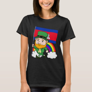 Camiseta Camboja Orgulhoso Bandeira Cambojana Dia de São Pa