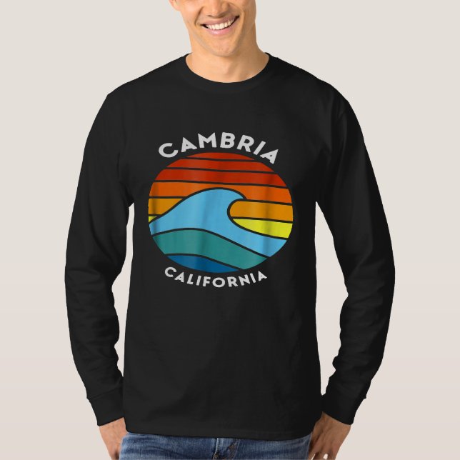 Camiseta Cambria California Retro Wave 80 (Frente)