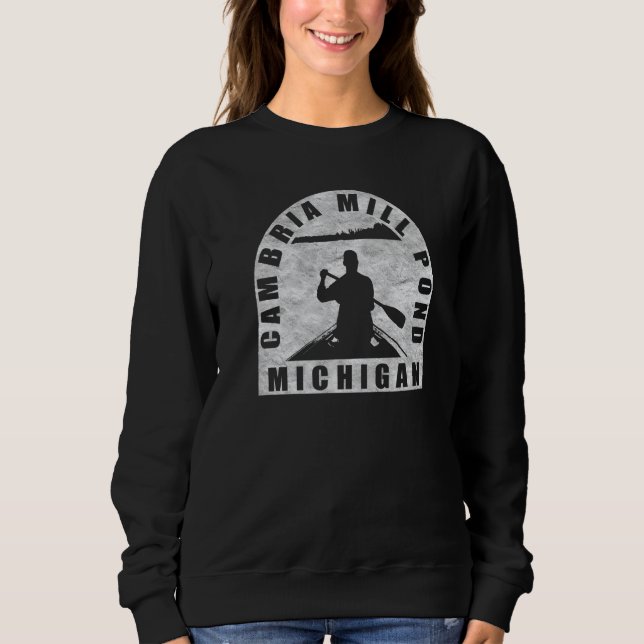 Camiseta Cambria Mill Pond Canoagem Michigan (Frente)