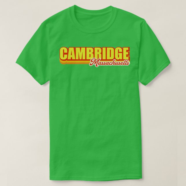 Camiseta Cambridge Massachusetts (Frente do Design)