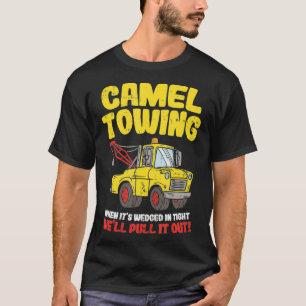 Camiseta Camel Acoplando Funny Crude Tow Trabalhador de Rec