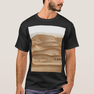 Camiseta Camel caravan, pôr do sol do Sara, Marrocos