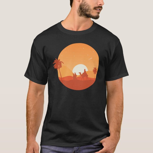 Camiseta Camel Desert Sunset  Oasis Morocco (Frente)