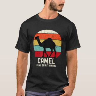 Camiseta Camel É Meu Espírito Animal Reto Vintage Camel