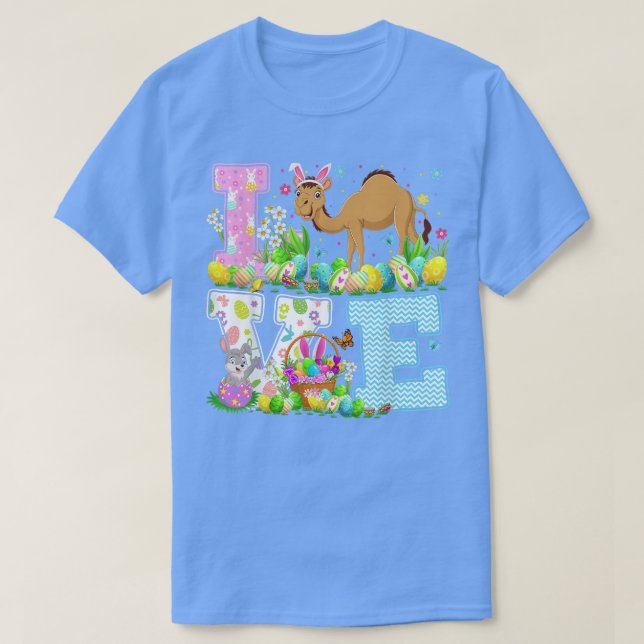 Camiseta Camel Easter Egg Hunt Funny Love Camel Sund (Frente do Design)