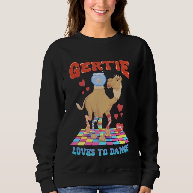 Camiseta Camel Gertie ama dançar (Frente)