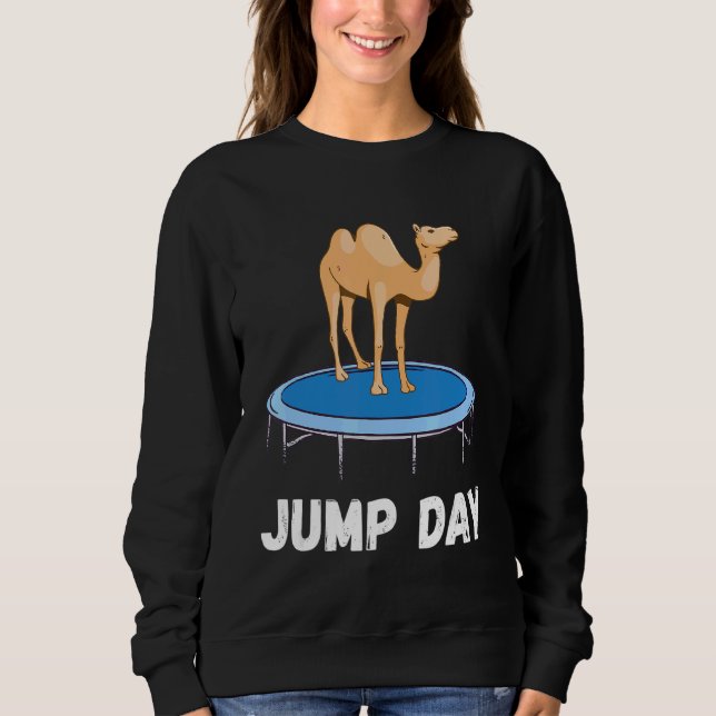 Camiseta Camel Jump Day Jumping Camel Jogando Camelo Árabe (Frente)