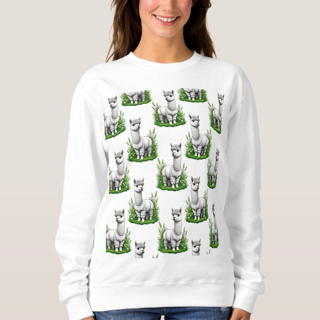 Camiseta Camel llama Alpaca Pattern Design (Frente)