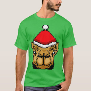 Camiseta Camel Pixelelou Natal Engraçado Camel Xmas Premiu
