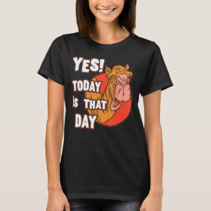 Camiseta Camel Sim Hoje É O Dia Da Quarta-Feira Hump D