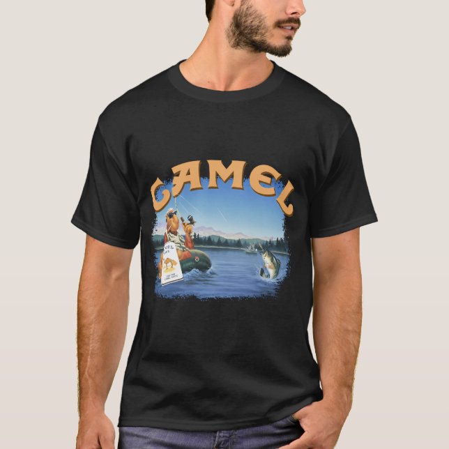 Camiseta Camel Smoking Joe Fly Fishing (Frente)