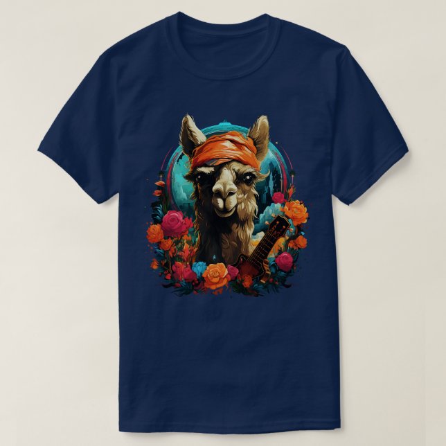 Camiseta Camel tocando violão (Frente do Design)