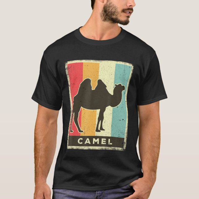 Camiseta Camel Vintage Retro Poster Animal (Frente)