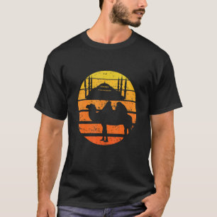 Camiseta Camel Vintage Retro Sunset Mesquita Camel Árabe A