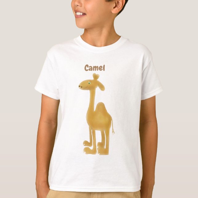 Camiseta Camel Whimsic, diversão engraçada (Frente)