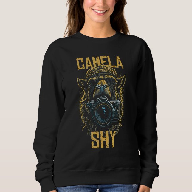 Camiseta Camela Shy  Camel with Camera  Photographer (Frente)