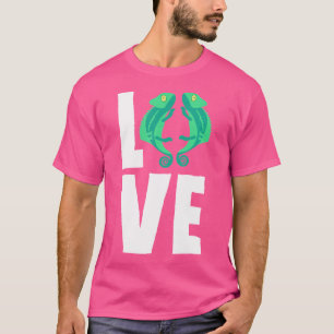 Camiseta Cameleons amam répteis Lizard Geckos Chameleon