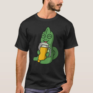 Camiseta Cameleons Bebendo Beer Pet