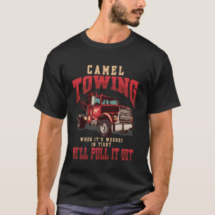 Camiseta Camelo Antigo Reboque Humor Caminhão de Reboque