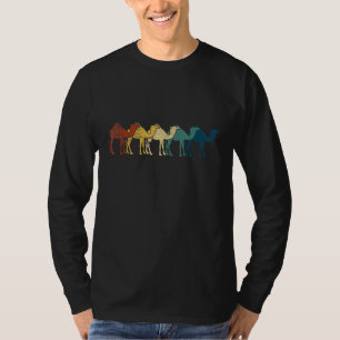Camiseta Camelo de animais vintage retrô Homens Mulheres