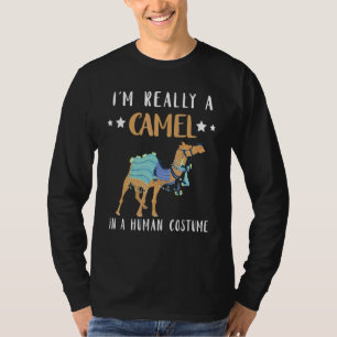 Camiseta Camelo Em Camelo De Figurino Humano Veste Camelo Á