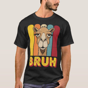 Camiseta Camelo Engraçado Bruh Meme