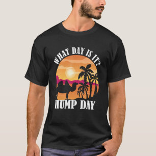 Camiseta Camelo Hump Day Camel Sunset Palm Tree Hump Day