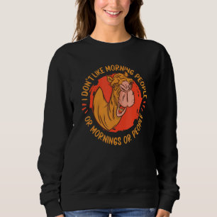 Camiseta Camelo Não gosto de pessoas matinais ou manhãs ou