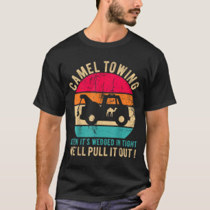 Camiseta Camelo Rebocando Quando Preso em Espaço Apertado F