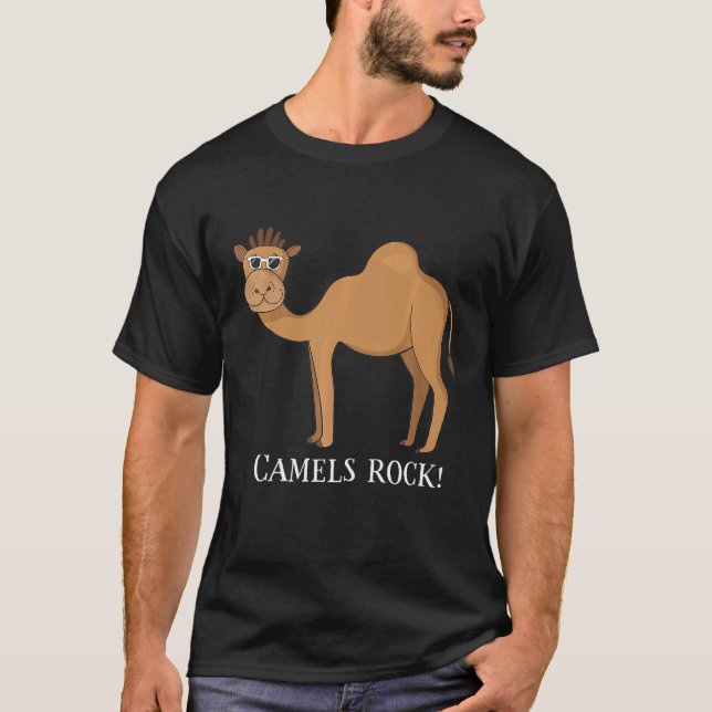 Camiseta Camelos Rock Cute Camel (Frente)