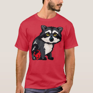 Camiseta Cameo 1 do Raccoon Adorable
