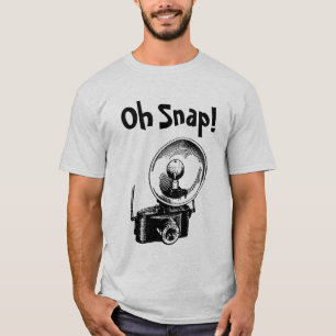Camiseta Câmera Antiga Oh Snap