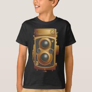 Camiseta Câmera Antiga Steampunk