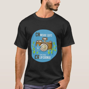 Camiseta Câmera California Photoógrafo Boy Model Ou Film D