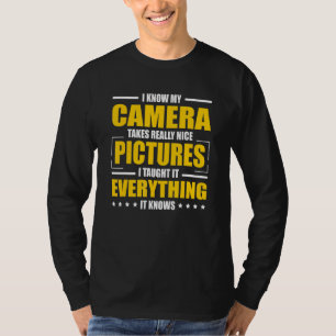 Camiseta Câmera Cameraman Lente Imagem Fotografia Fotógrafo