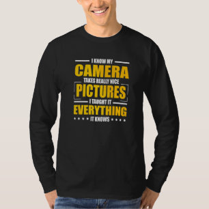 Camiseta Câmera Cameraman Lente Imagem Fotografia Fotógrafo