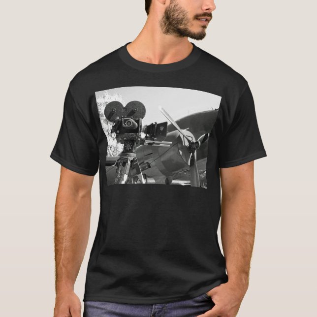 Camiseta Câmera de filme DC-3 de Mitchell (Frente)